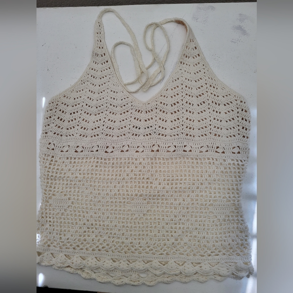 Sexy Crochet Halter Top